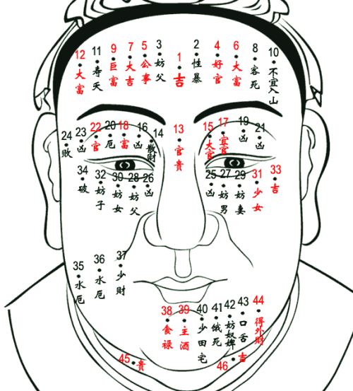 男人面部痣相最新图解，揭示面部痣与命运神秘联系
